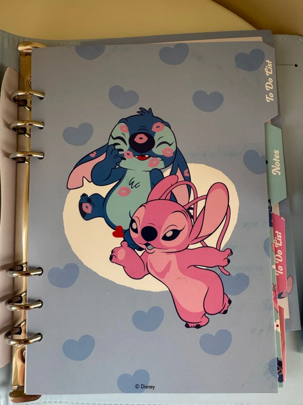 Disney Primark Stitch and Angel Notebook Binder